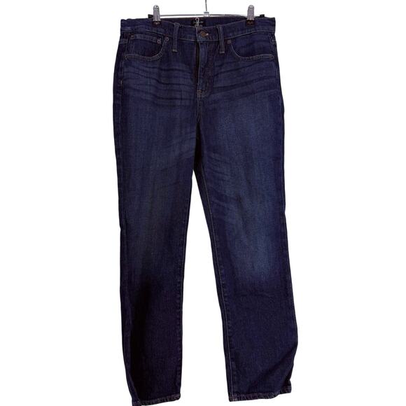 J. Crew Straight Jean Dark Stretch Denim Size 29 Re-Imagine NWT Sustainable - Picture 1 of 8